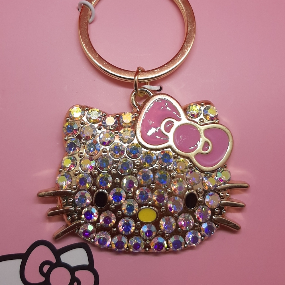 Hello Kitty Rhinestone Keychain - Picture 2 of 6